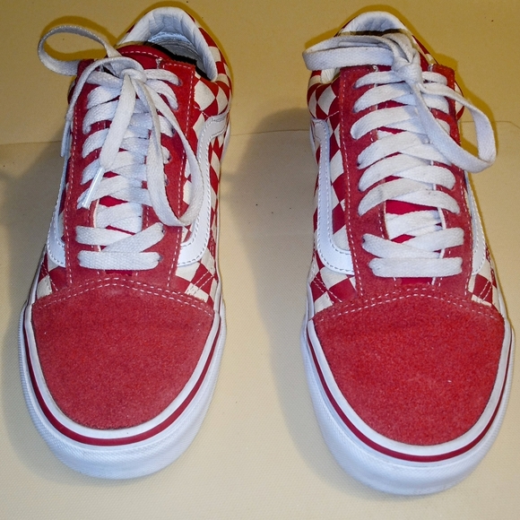Vans red checkered unisex mens 6.5 and women's 8.0 - Picture 6 of 7